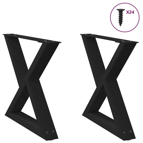 VidaXL 4012704 pied de meubles Noir Acier