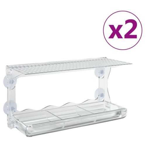 Vidaxl 318304 Mangeoire Pour Oiseau Transparent Acrylique, Polyvinyl Chloride (Pvc)