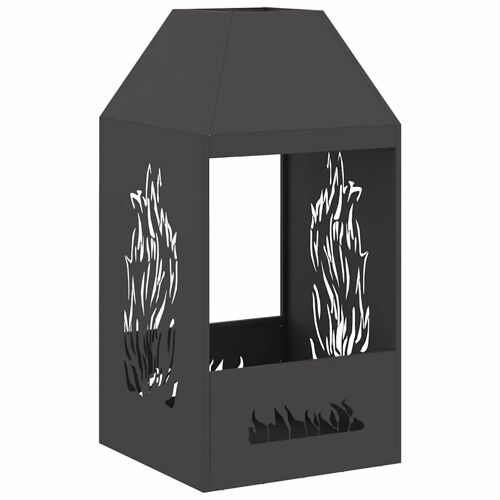 Vidaxl 858990 Cheminée Noir