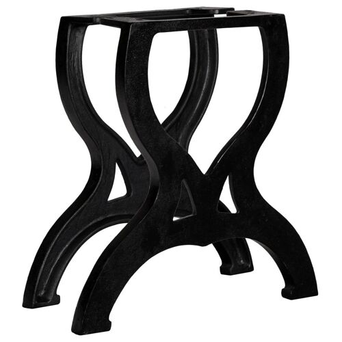 VidaXL 245433 pied de meubles Noir Métal