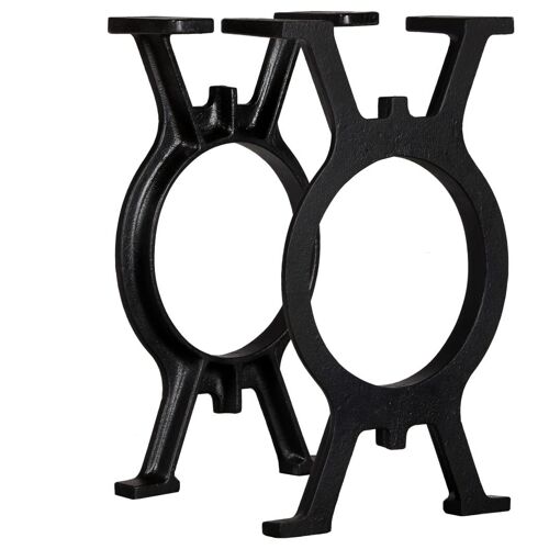 Pied De Banc 2 Pcs Cadre En O Fonte