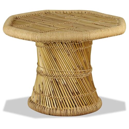Table Basse Octogonale Bambou 60 X 60 X 45 Cm