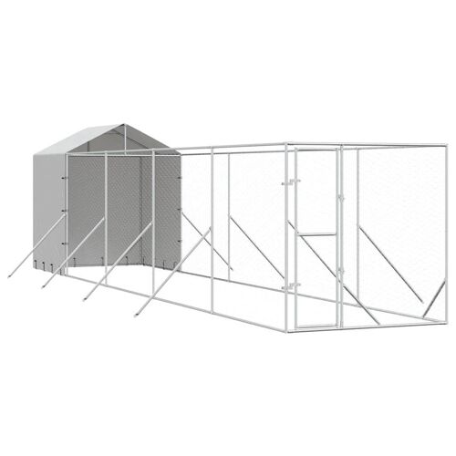 Vidaxl 3190476 Chenil Et Parcours Pour Chien Plastique, Acier