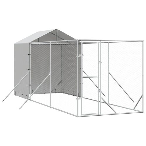 Vidaxl 3190475 Chenil Et Parcours Pour Chien Plastique, Acier
