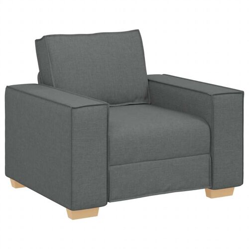 VidaXL 4104961 Ensemble de meubles de salle à manger Gris foncé Métal, Contre-plaqué, Bois
