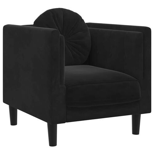 VidaXL 372627 Ensemble de meubles de salle à manger Noir Contre-plaqué, Bois