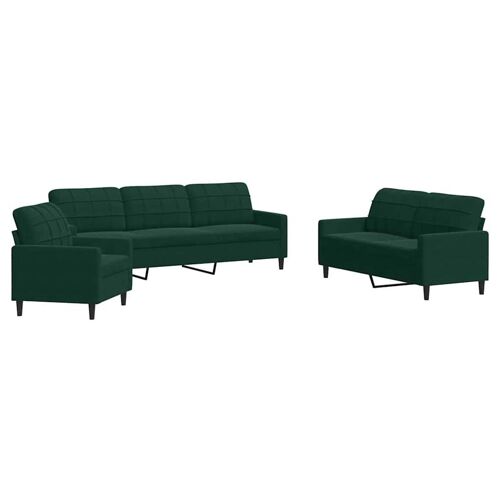 VidaXL 3278433 Ensemble de meubles de salle à manger Vert foncé Métal, Contre-plaqué