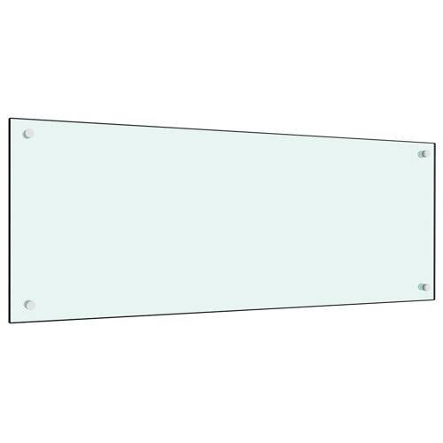 Vidaxl 249460 Planche À Découper Pour Cuisine Verre Trempé Blanc