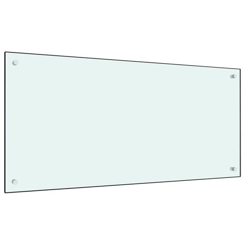 Vidaxl 249461 Planche À Découper Pour Cuisine Verre Trempé Blanc