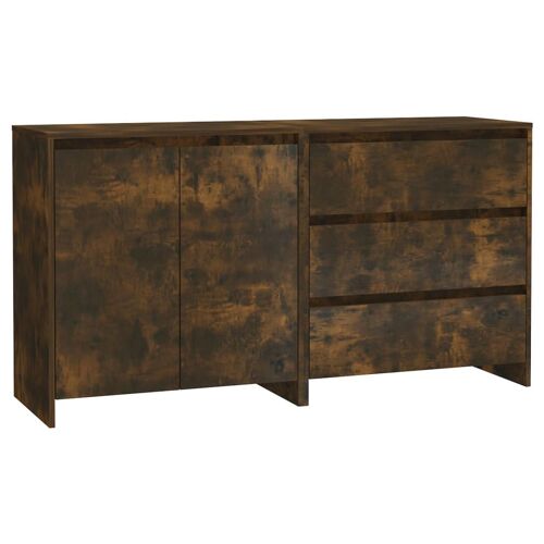 vidaXL Buffets 2 pcs Chêne fumé Bois d'ingénierie