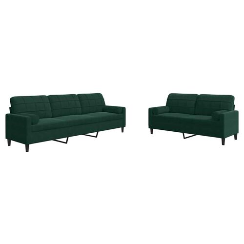 VidaXL 3278493 Ensemble de meubles de salle à manger Vert foncé Métal, Contre-plaqué