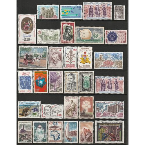 Lot De 31 Timbres France Oblitérés, Très Bon État Dans L'Ensemble, Voir Photo.