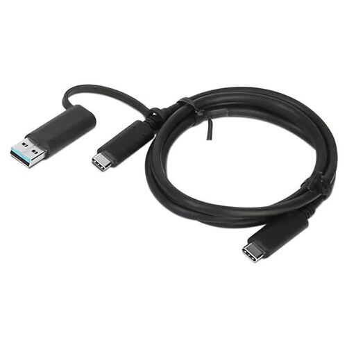 Lenovo 4X90U90618 câble USB USB 3.2 Gen 1 (3.1 Gen 1) 1 m USB A/USB C USB C Noir