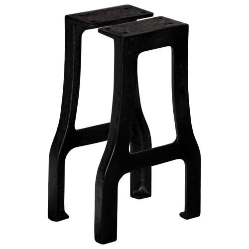 Pied De Banc 2 Pcs Cadre En A Fonte
