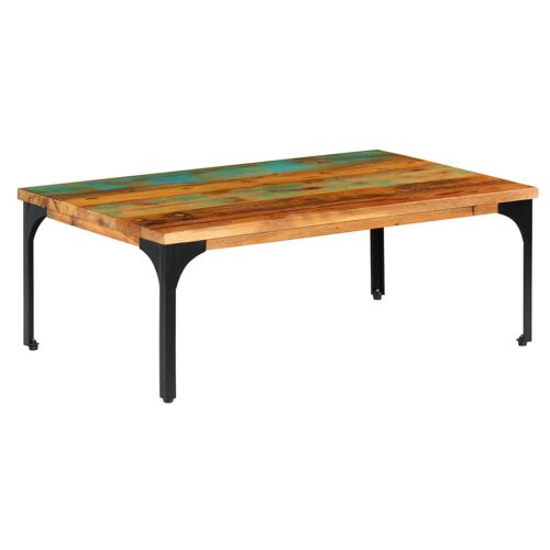 Table Basse 100 X 60 X 35 Cm Bois De Récupération Solide