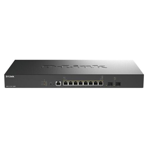 D-Link DXS-1210-10MP/E commutateur réseau Géré L2+ 10G Ethernet (100/1000/10000) Connexion Ethernet, supportant l'alimentation via ce port (PoE) Noir