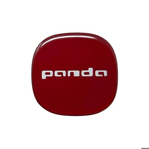 Autocollants 3d Copricerchi Fiat Panda, Diamètre 52 Mm, Rouge, 1 Pezzo