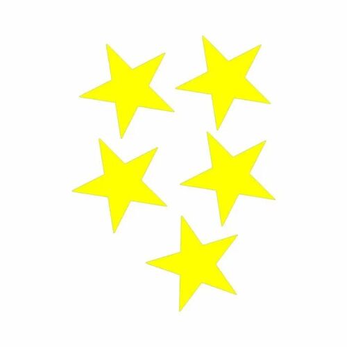 Autocollant Fluorescente Stella (Jaune)