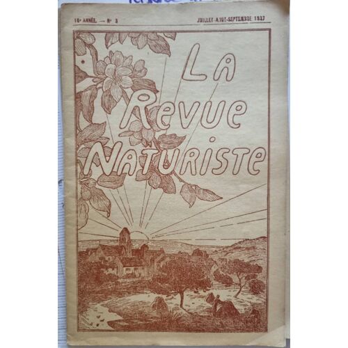 La Revue Naturiste Juillet Aout Septembre 1937