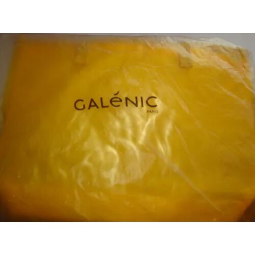 Sac Cabas De Plage Galénic Jaune En Plastique Transparent