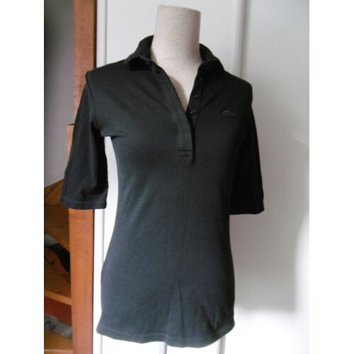 Lacoste Haut Polo Noir Femme T 38