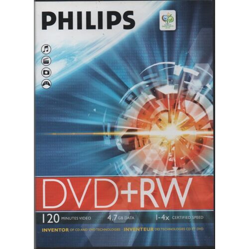 dvd + rw philips 120 minutes