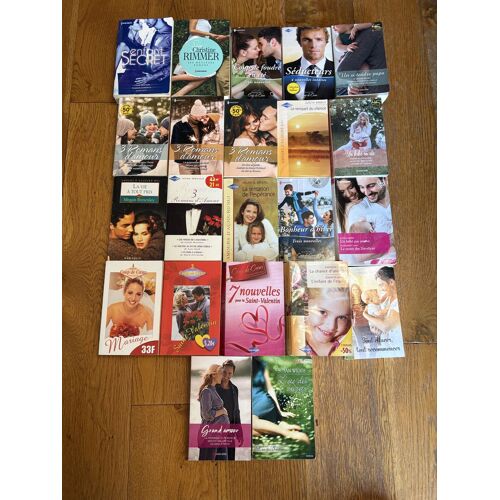 Beau Lot De 22 Romans Harlequin Amour Mariage Enfant Romance À Moins De  0,50cts