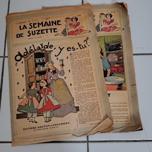 2 Revues La Semaine De Suzette N° 51 Et 52