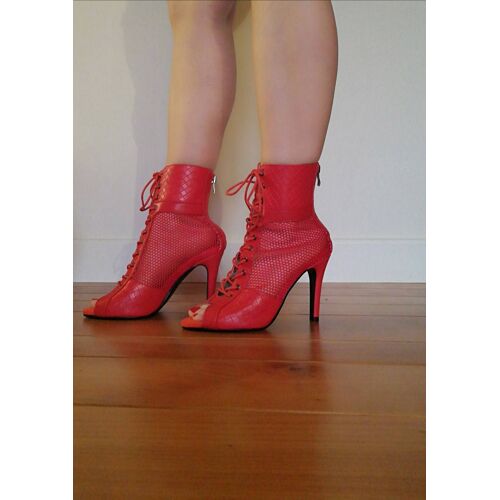 Bottines Ouvertes À Talons - 40