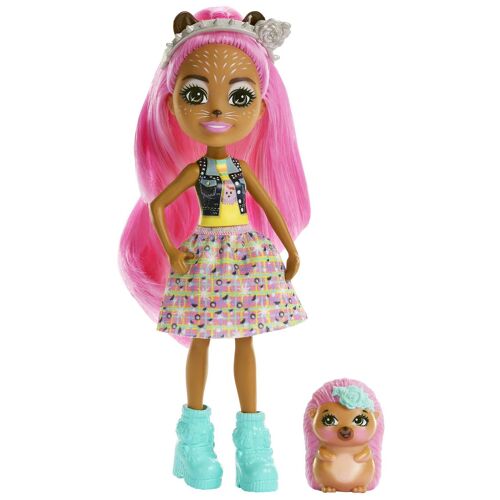 Enchantimals City Tails - Bêtes Citadines - Poupées Hensley Hérisson Et Figurine Animal Spiney - Mini Poupée - 4 Ans Et +