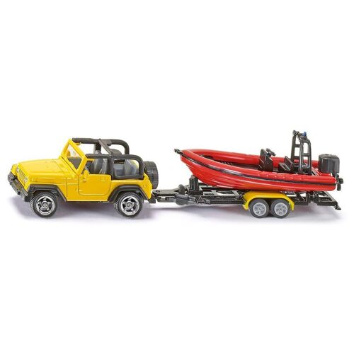 Siku Jeep avec Bateau