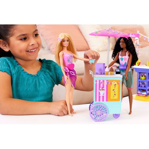 Barbie - Coffret Malibu et Brooklyn - Poupée Mannequin - 3 ans et +