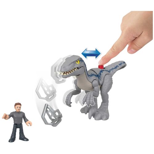 Fisher-Price Imaginext - Jurassic World - Coffret Blue en fuite - Figurines pour enfants - 3 ans et +