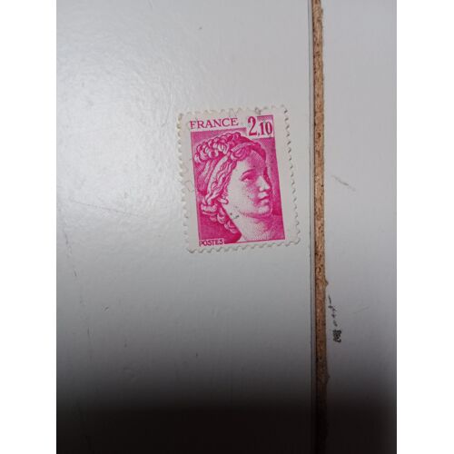 Timbre France 1,00 Oblitéré Yvert N° 1972 Marianne De Gandon Sabine Rouge De 1977 1978 +