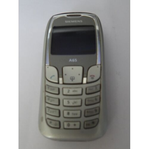 Téléphone portable ancien Siemens A65 avec batterie, prise chargement et housse Quéchua.