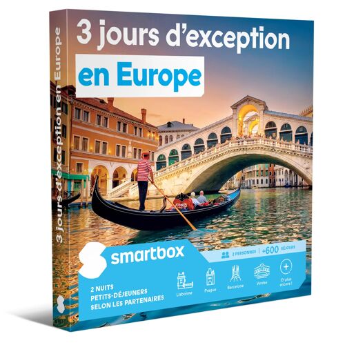 3 Jours D'exception En Europe - Smartbox - Coffret Cadeau Séjour