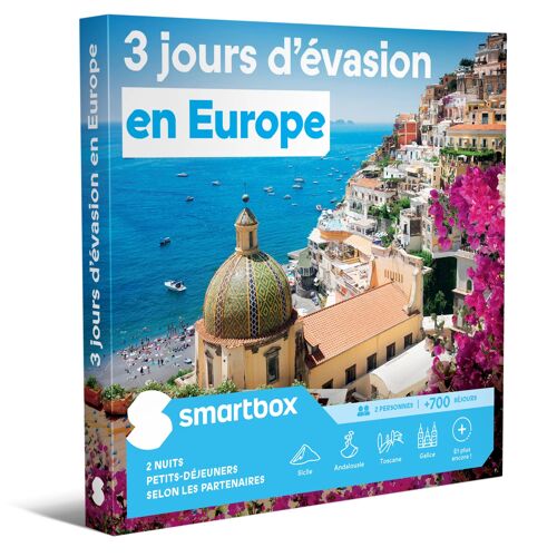 3 Jours D'évasion En Europe - Smartbox - Coffret Cadeau Séjour