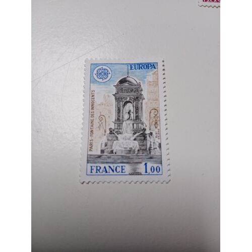 Timbre France 1,00 Yvert N° 2008 Fontaine Des Innocents À Paris De 1978 +
