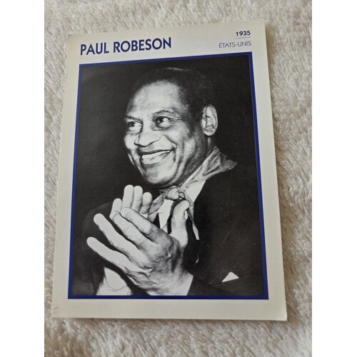 Fiche Portrait De Star Paul Robeson L’Encyclopédie Du Cinéma Collection Cinéma Vintage