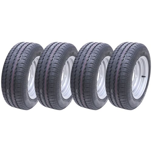 185/60 R12c Trailer Wheels 5 Stud 6.5 PCD Brian James Ifor Williams (Set of 4)