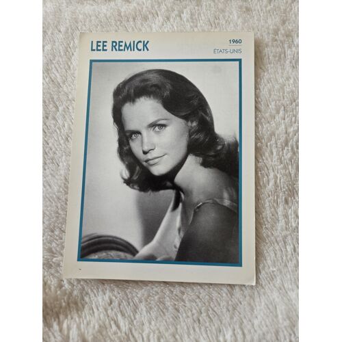 Fiche Portrait De Star Lee Remick L’Encyclopédie Du Cinéma Collection Cinéma Vintage