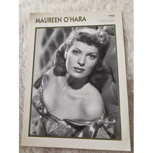 Fiche Portrait De Star Maureen O’Hara L’Encyclopédie Du Cinéma Collection Cinéma Vintage