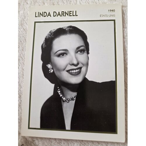 Fiche Portrait De Star Linda Darnell L’Encyclopédie Du Cinéma Collection Cinéma Vintage