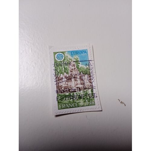 Timbre France 1,40 Yvert N° 2009 Oblitéré Fontaine Du Parc Floral Paris De 1978
