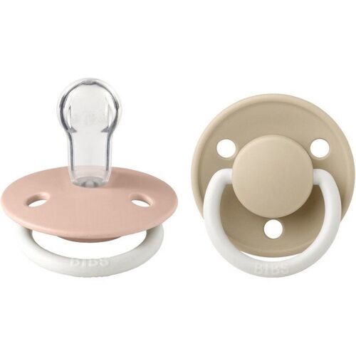 Sucettes Silicone Lux Rose Poudré Night/Vanille Night (Taille Unique) - Bibs