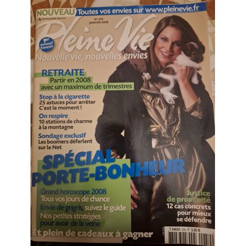 Magazine Pleine Vie – N°259 – Janvier 2008