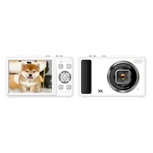 Appareil Photo Numérique 4K HD 64MP Zoom 18X Écran 2.4 Pouces Noir Blanc YONIS
