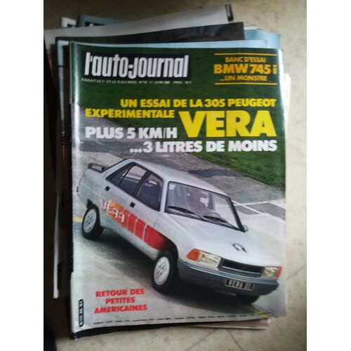 Auto Journal 10 De 1981 Fiat Ritmo 105 Tc,Ickx,Buick Skylark,Oldsmobile Cutlass Diesel,Cadillac Seville,Peugeot 305 Vera,Mercedes 540k Roadster,Bmw 745i,Lada 2105,Darniche,Evada