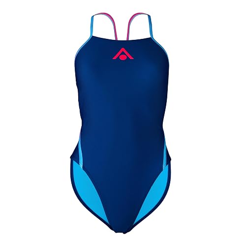 Maillot De Bain Aquasphere Essentials Diamond Back W Femme 38 Bleu Marine