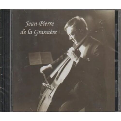 Jean-Pierre De La Grassière Joue : Marin Marais, Johann Sebastien Bach, Luigi Boccherini (Cd)